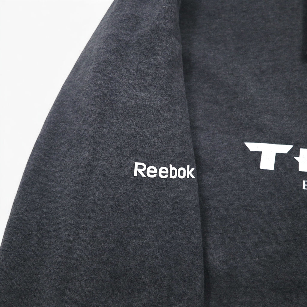 Reebok Pullover Hoodie 2XL Grey Fleece Lining Front Pocket NFL Houston Texans Big Size