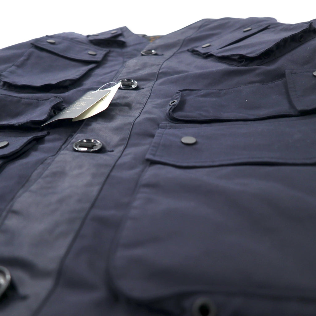 LA MARINE FRANCAISE SAMIA × T-400ビーチ ミリタリーコンビブルゾン ギミックジャケット 48 ネイビー ポリエステル MMG7711051 未使用品