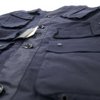 LA MARINE FRANCAISE SAMIA × T-400ビーチ ミリタリーコンビブルゾン ギミックジャケット 48 ネイビー ポリエステル MMG7711051 未使用品