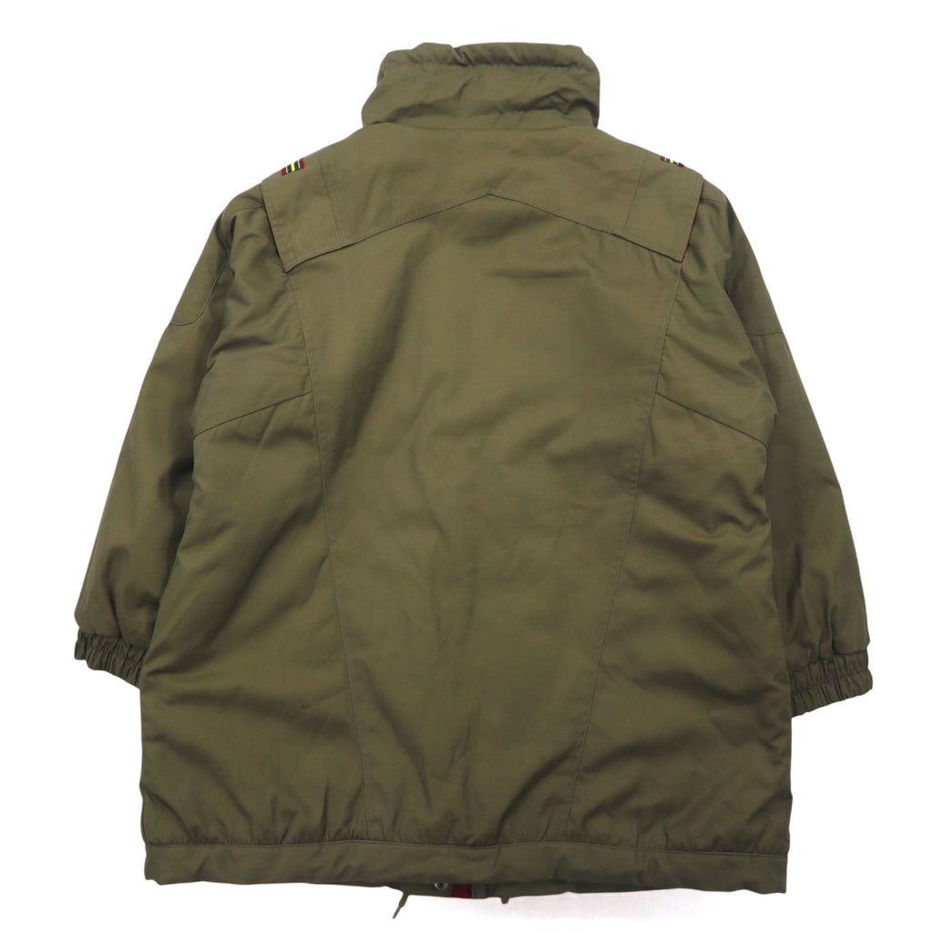 90s Military Insulation Coat, Padded Field Coat, Mod Coat, FREE Khaki, Quilted Liner, MULBERRY STREET