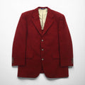 CHAPS RALPH LAUREN 90s Japanese-made tweed 3B tailored jacket, size M, burgundy, wool, alpaca blend