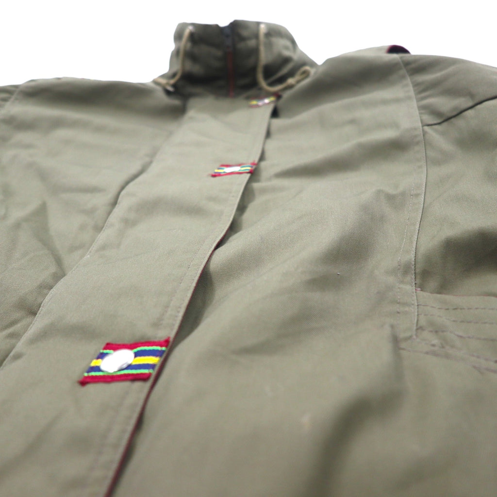 90s Military Insulation Coat, Padded Field Coat, Mod Coat, FREE Khaki, Quilted Liner, MULBERRY STREET