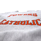 USA製 90年代 Gem SPORTSWEAR リバースウィーブ スウェット L グレー コットンPOWERS CATHOLIC プリント