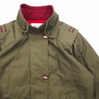 90s Military Insulation Coat, Padded Field Coat, Mod Coat, FREE Khaki, Quilted Liner, MULBERRY STREET