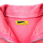 HURRAY HURRAY Short Sleeve Half Zip Sweat T-Shirt FREE Pink Cotton Ekiden Half Zip Sweat C4031-1 Made in Japan