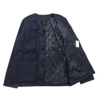 LA MARINE FRANCAISE SAMIA × T-400ビーチ ミリタリーコンビブルゾン ギミックジャケット 48 ネイビー ポリエステル MMG7711051 未使用品