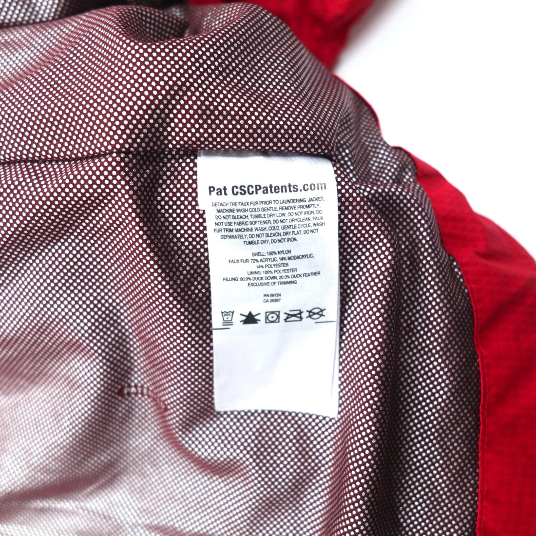 Columbia 550 Fill Power OMNI-HEAT Down Coat, S, Red, WK0912