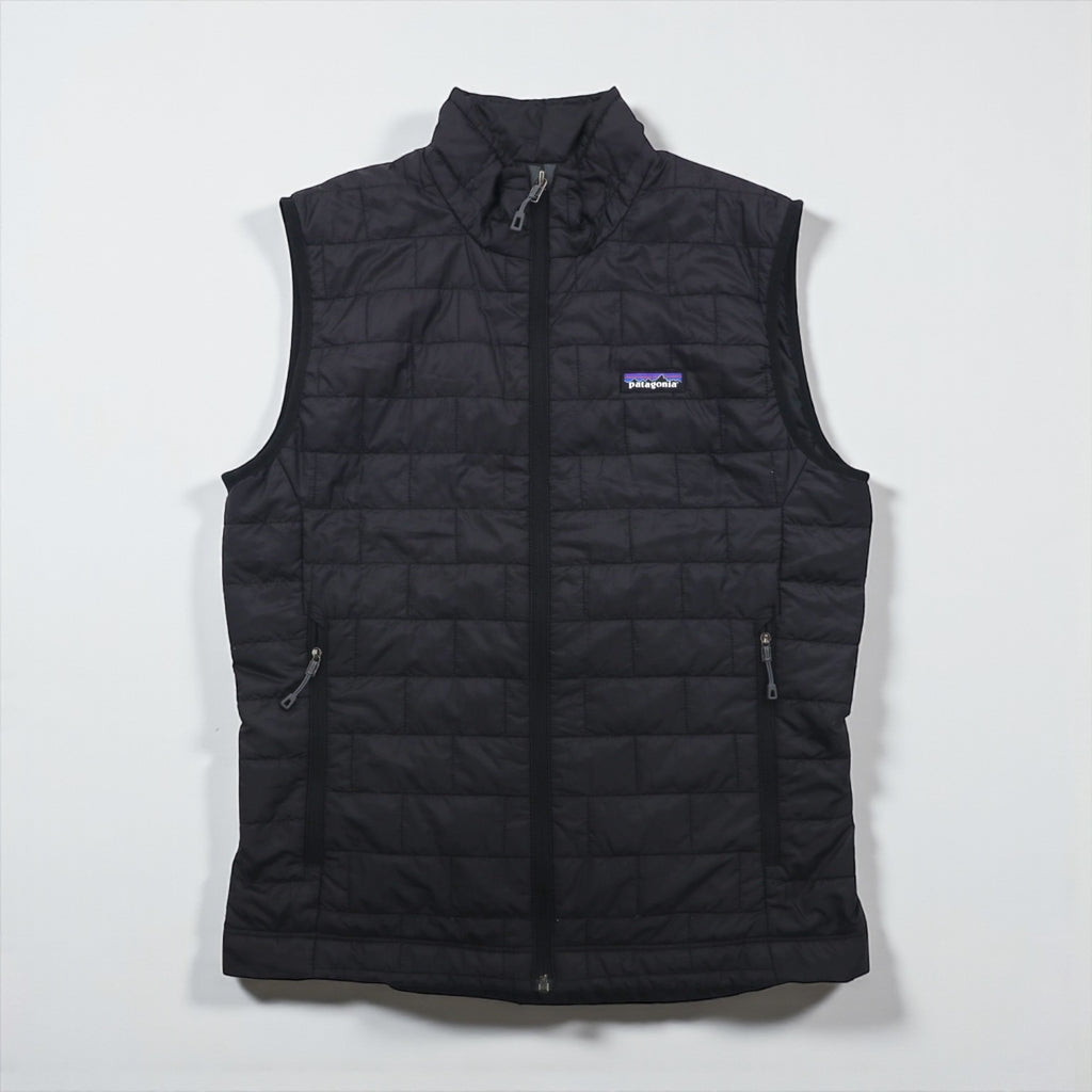 Patagonia Nanopuff Vest, Primaloft, Small, Black, Packable, 84242