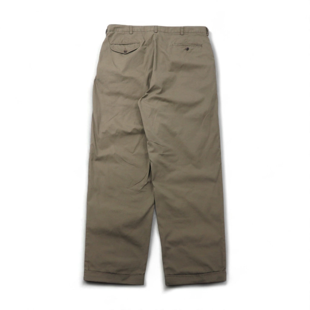 Polo by Ralph Lauren 90年代 ポロチノ HAMMOND PANT 2タック ワイド チノパンツ L ベージュ コットン