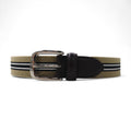 VAN -JAC- IVY Ivy Tape Belt, Beige, Stretch Mesh, PU Leather