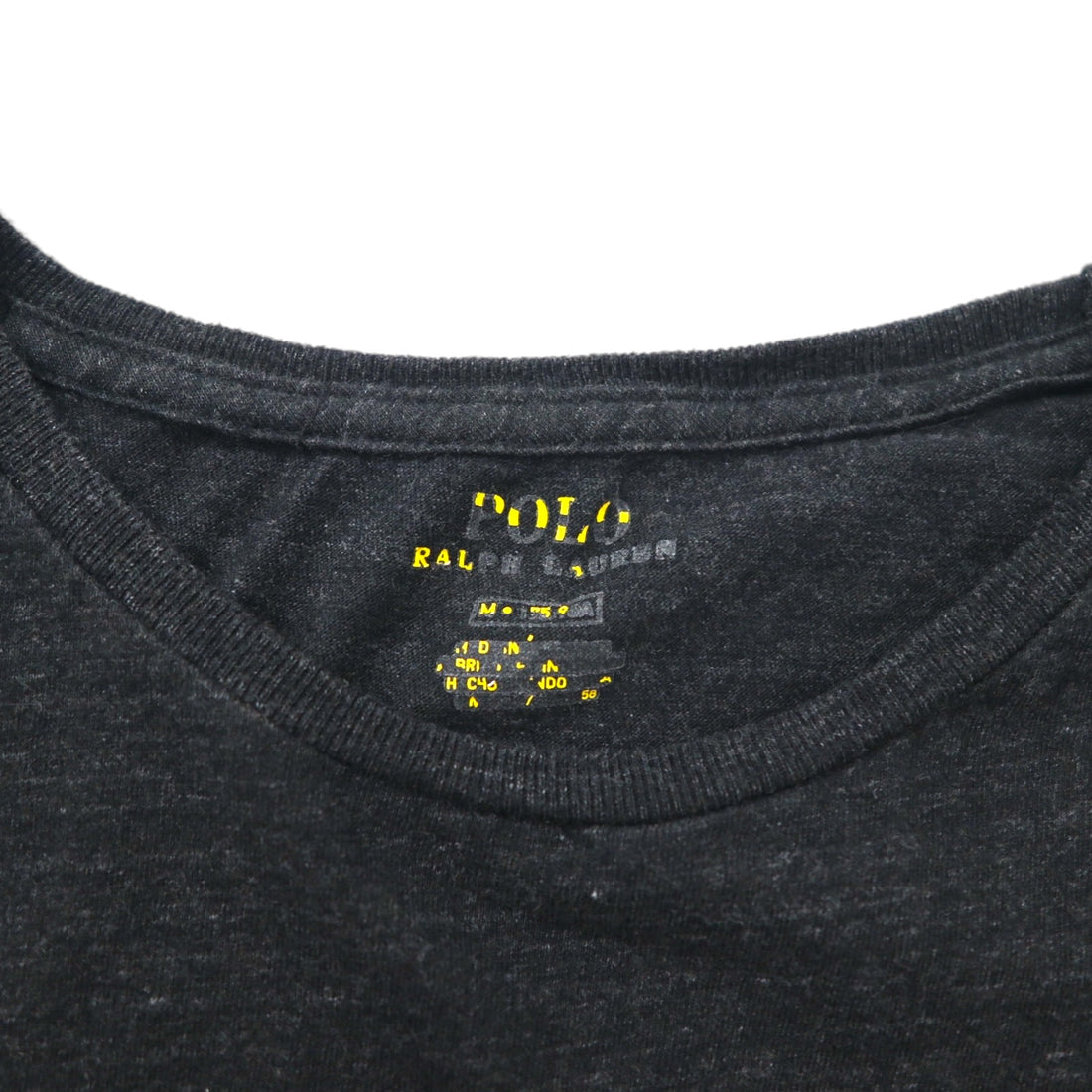 POLO RALPH LAUREN Small Pony Embroidered T-Shirt, Size M, Gray, Cotton