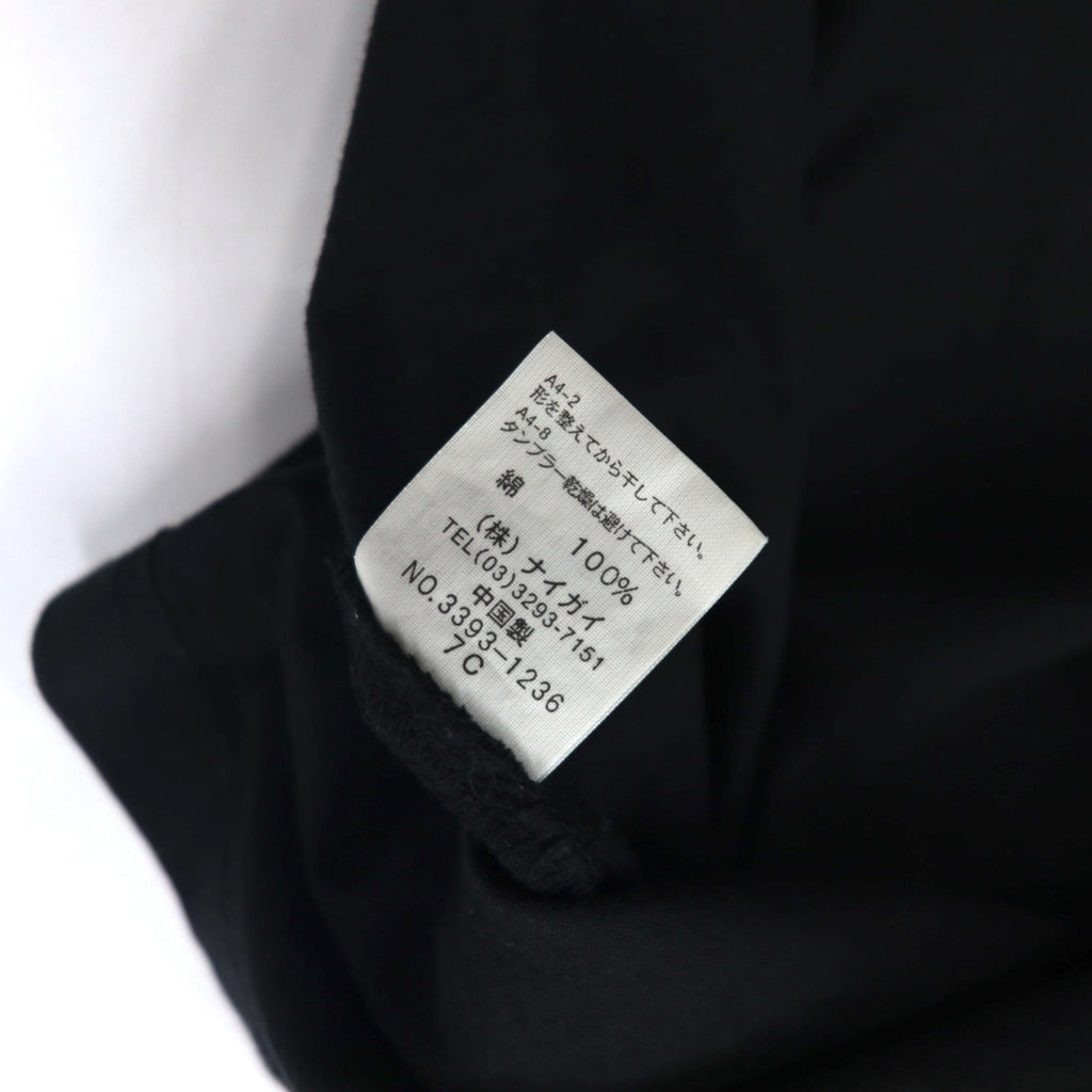 Polo by Ralph Lauren ラガーシャツ M ブラック コットン エンブレムロゴ 刺繍