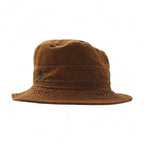 Polo by Ralph Lauren 90s Bucket Hat, Medium, Brown Cotton with Small Pony Embroidery