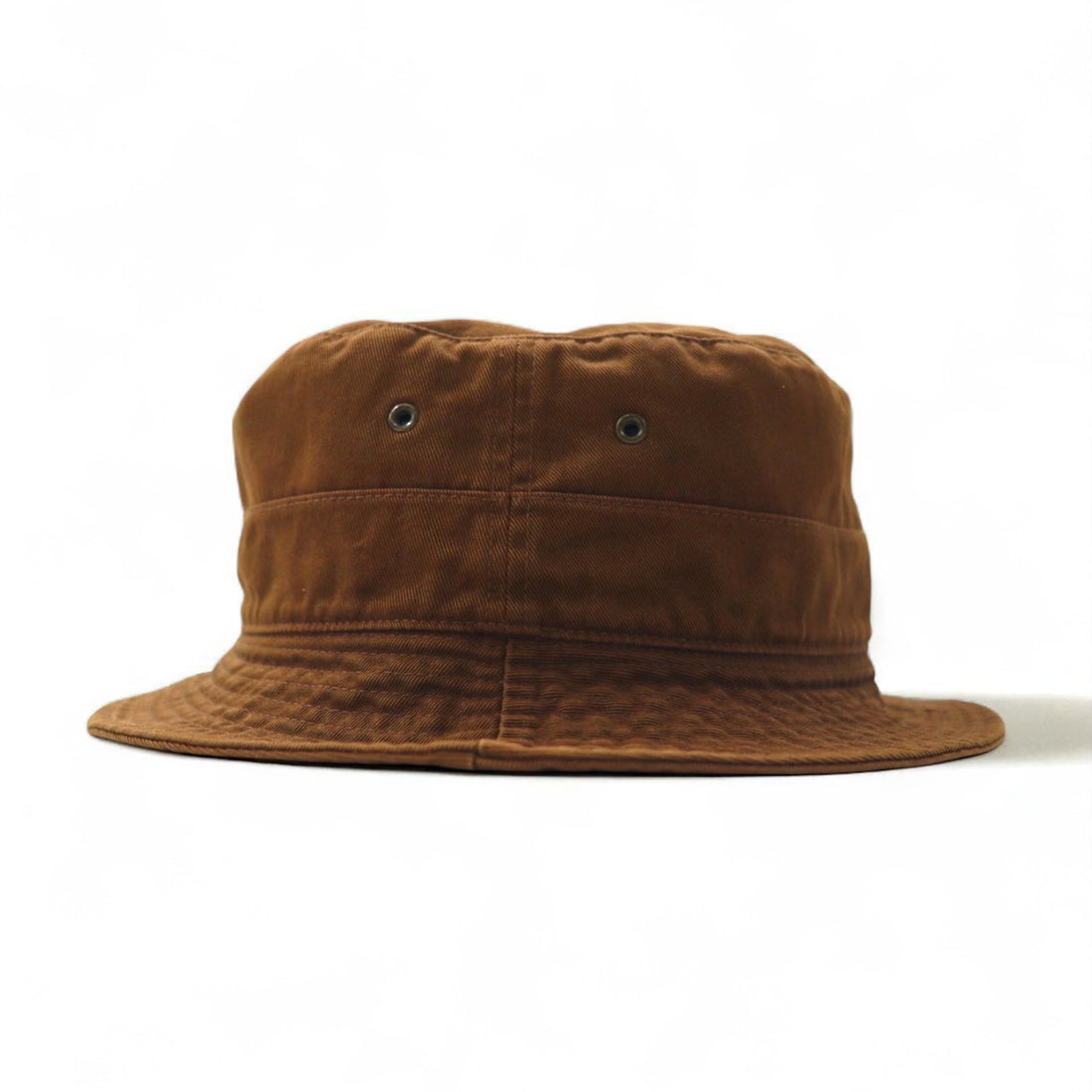 Polo by Ralph Lauren 90s Bucket Hat, Medium, Brown Cotton with Small Pony Embroidery