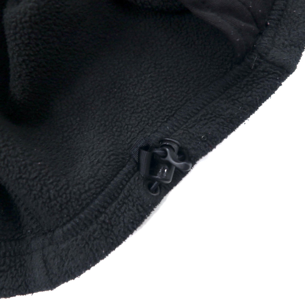 THE NORTH FACE Full Zip Fleece Jacket M Black Polyester One Point Logo Embroidery