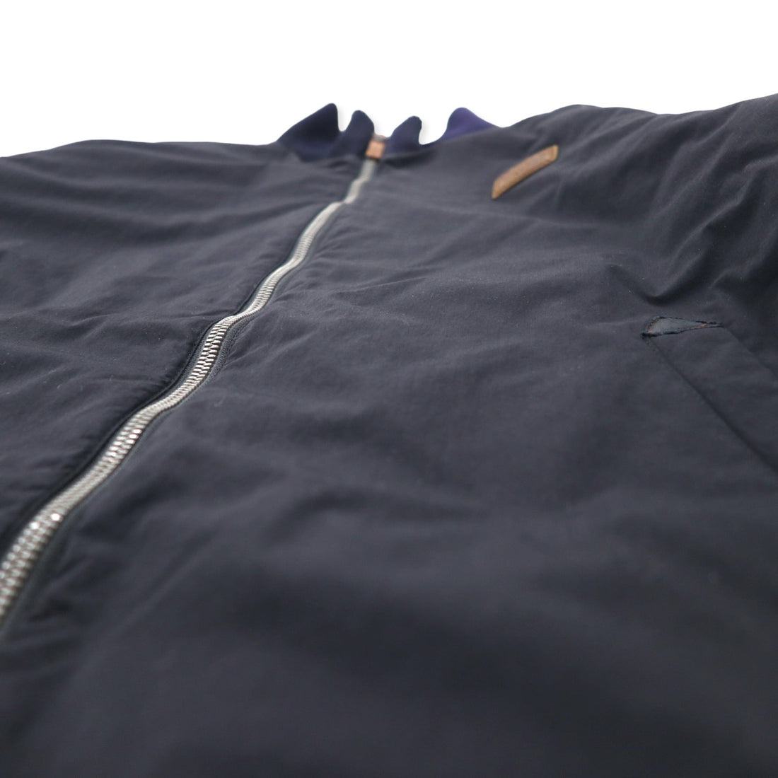 THE NORTH FACE MA-1 Flight Jacket L Navy Nylon Excelloft