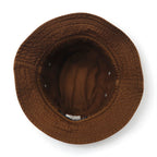 Polo by Ralph Lauren 90s Bucket Hat, Medium, Brown Cotton with Small Pony Embroidery