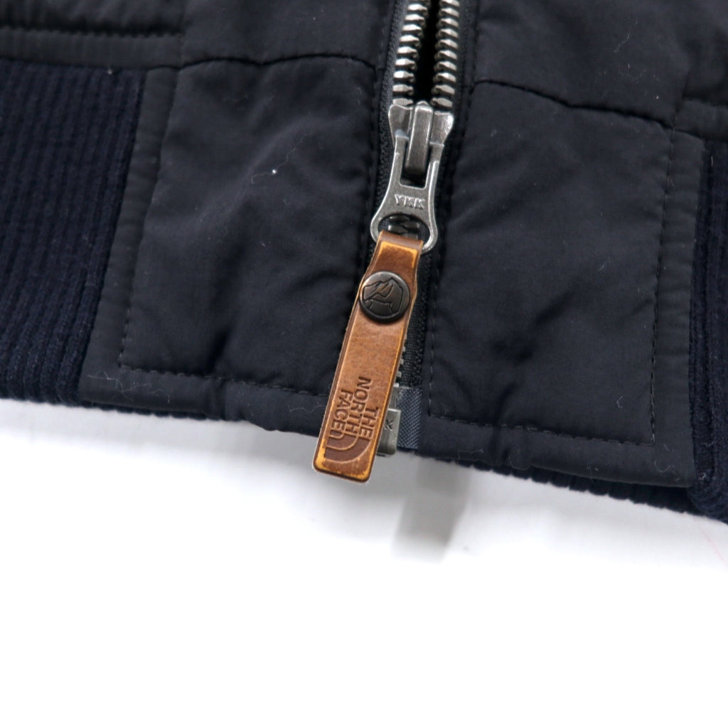 THE NORTH FACE MA-1 Flight Jacket L Navy Nylon Excelloft