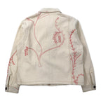 KHOKI Suzani Embroidered College Jacket 2 Ivory Cotton Natural Suzani Collage Jacket 22aw-jk-01 Made in Japan