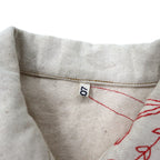 KHOKI Suzani Embroidered College Jacket 2 Ivory Cotton Natural Suzani Collage Jacket 22aw-jk-01 Made in Japan