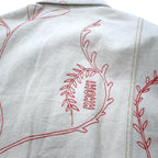 KHOKI Suzani Embroidered College Jacket 2 Ivory Cotton Natural Suzani Collage Jacket 22aw-jk-01 Made in Japan