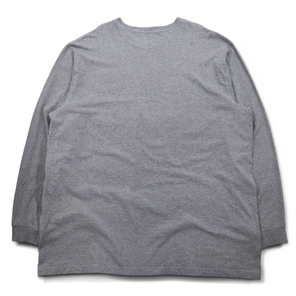 Carhartt ルーズフィット ロングスリーブ ポケット Tシャツ ロンT 3XL グレー LOOSE FIT HEAVYWEIGHT LONG-SLEEVE POCKET T-SHIRT K126