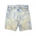Levi's 501 Chemical Wash Cut-Off Short Denim Pants, Size L, Blue Cotton, Button Fly