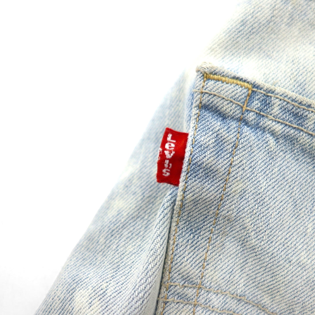 Levi's 501 Chemical Wash Cut-Off Short Denim Pants, Size L, Blue Cotton, Button Fly
