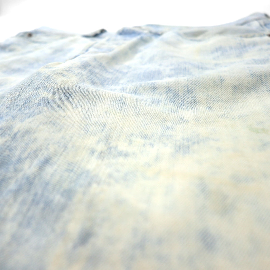 Levi's 501 Chemical Wash Cut-Off Short Denim Pants, Size L, Blue Cotton, Button Fly