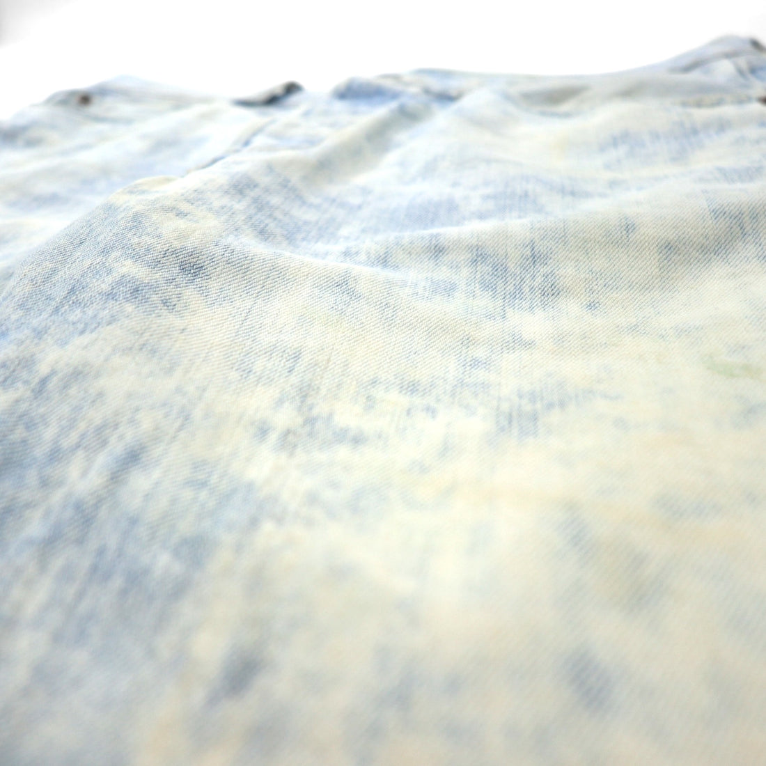 Levi's 501 Chemical Wash Cut-Off Short Denim Pants, Size L, Blue Cotton, Button Fly