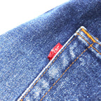 Levi's USA made 90s denim pants size 34 blue cotton button fly button back 521 501-0115