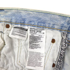 Levi's 501 Chemical Wash Cut-Off Short Denim Pants, Size L, Blue Cotton, Button Fly