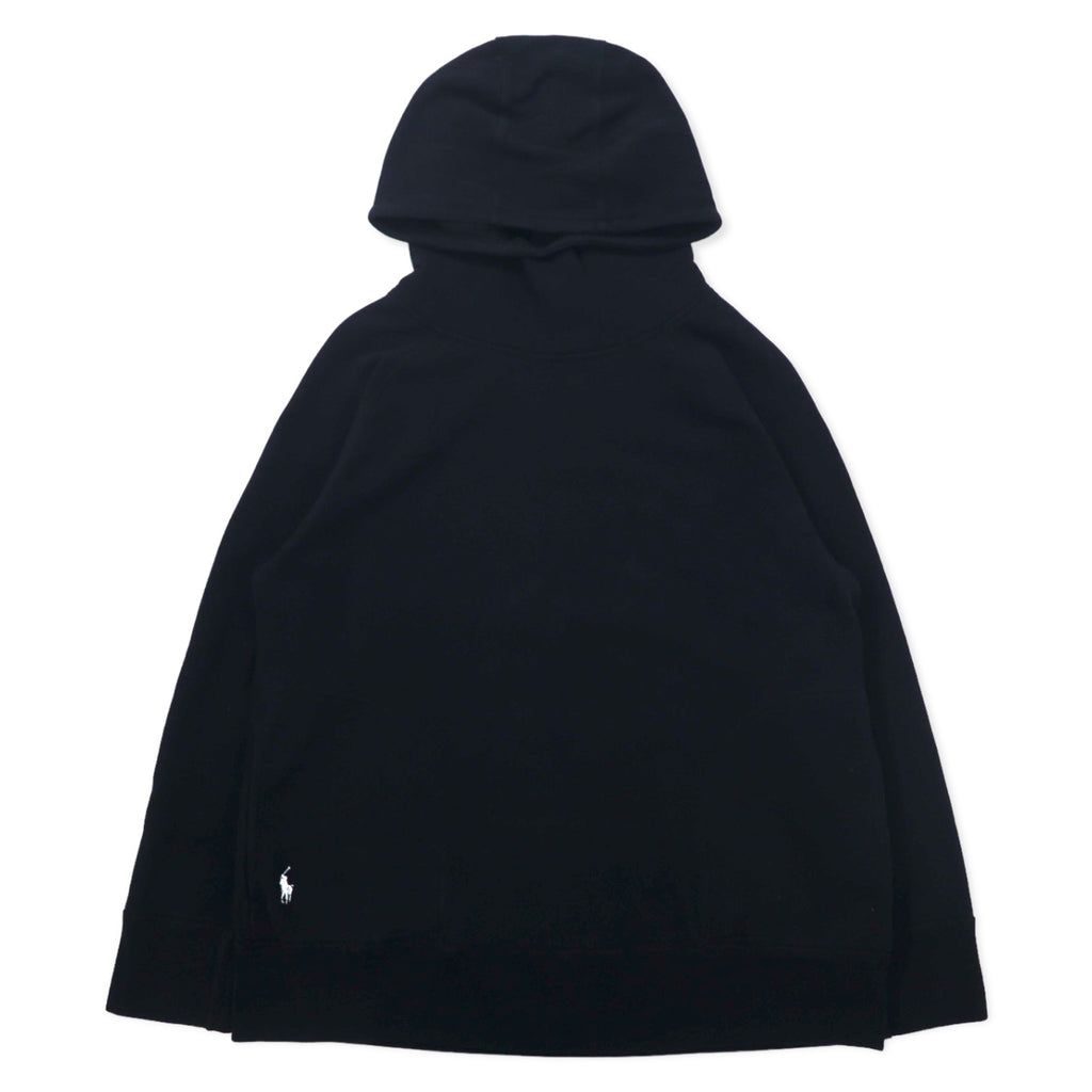 日本然リトテ-古着オンライン-POLO RALPH LAUREN プルオーバーパーカー M ブラック コットン-POLO RALPH LAUREN Pullover Hoodie M Black Cotton