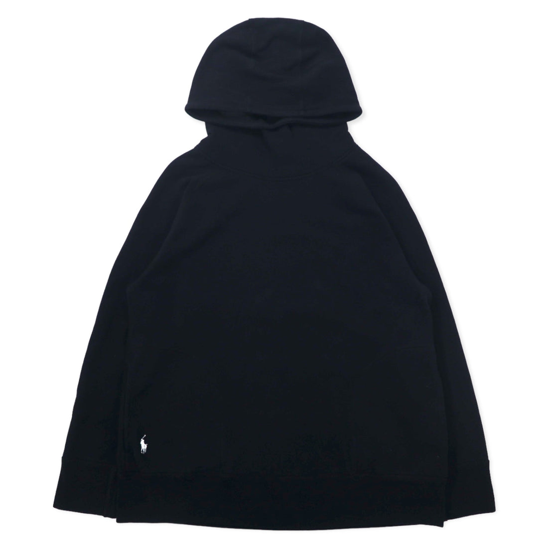 日本然リトテ-古着オンライン-POLO RALPH LAUREN プルオーバーパーカー M ブラック コットン-POLO RALPH LAUREN Pullover Hoodie M Black Cotton