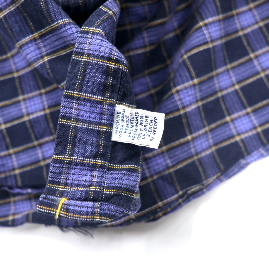 Ralph Lauren Button Down Shirt M Navy Check Cotton BIG SHIRT Small Pony Embroidery