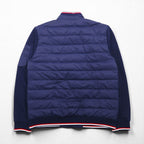 Polo Ralph Lauren Performance Quilted Down Jacket, Size M, Navy, Nylon Paneling, Ribbed Lines