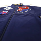 POLO RALPH LAUREN Wingfoot P Patch Track Jacket, Size M, Navy, Cotton