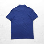 LACOSTE スリムフィット ポロシャツ L ブルー 鹿の子 SLIM FIT ワンポイントロゴ FA10269 ペルー製