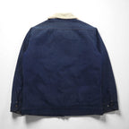 Dickies 80s Vintage Lunch Coat with Fleece Lining, Denim Jacket, XL, Indigo
