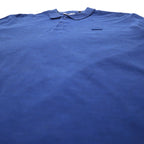 LACOSTE スリムフィット ポロシャツ L ブルー 鹿の子 SLIM FIT ワンポイントロゴ FA10269 ペルー製