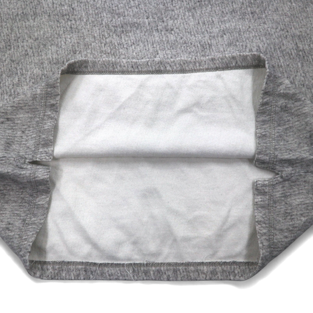 NFL ヘンリーネック ロングスリーブ Tシャツ ロンT L グレー コットン NY GIANTS