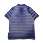 POLO RALPH LAUREN Custom Slim Fit Stretch Mesh Polo Shirt, Size XL, Navy, Striped Cotton, Pique, Small Pony Embroidery
