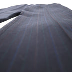 TOWNCRAFT 90s Vintage Slacks, Size L, Navy Striped Wool