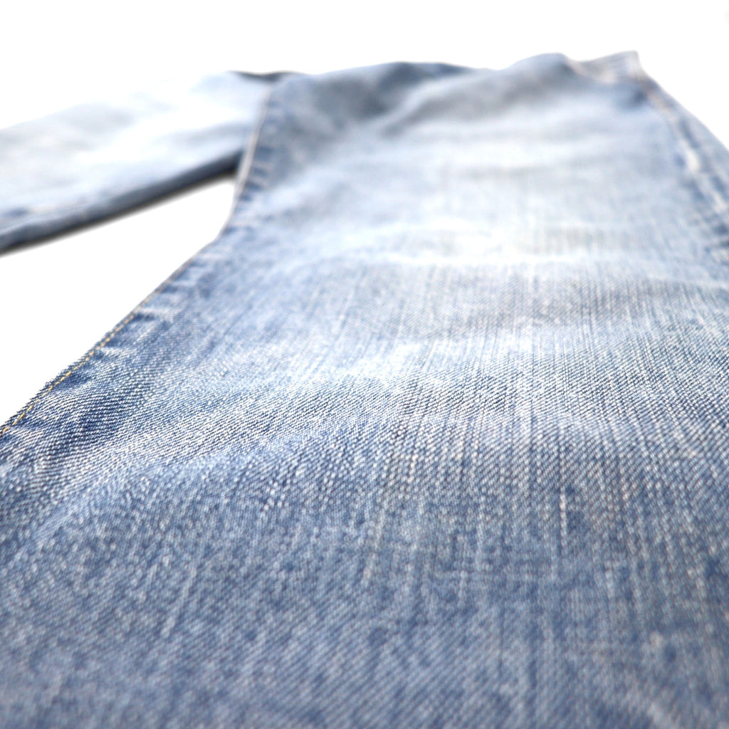 DENIM &amp; SUPPLY RALPH LAUREN Distressed Straight Denim Pants, Size L, Indigo and Blue