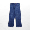 Dickies Denim Pants Industrial Jeans L Indigo Blue Relaxed Fit Zipper Fly C993RNB Made in Mexico