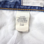 DENIM &amp; SUPPLY RALPH LAUREN Distressed Straight Denim Pants, Size L, Indigo and Blue