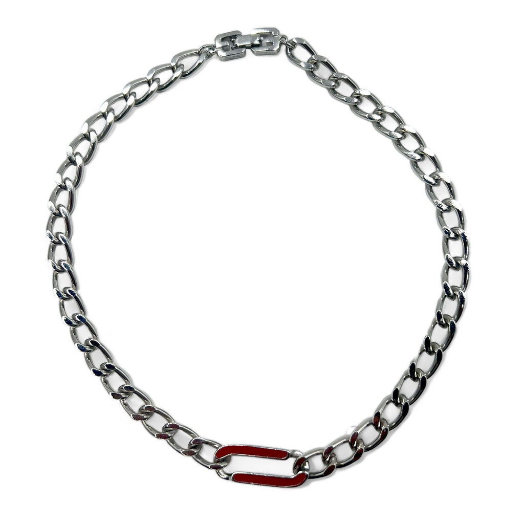 GIVENCHY Old Kihei Chain 2WAY Choker 2-Row Bracelet Silver