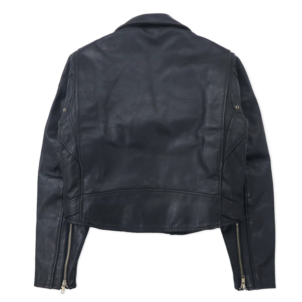 HARLEY DAVIDSON Double Riders Jacket Leather Jacket S Black Cowhide Quilted Liner