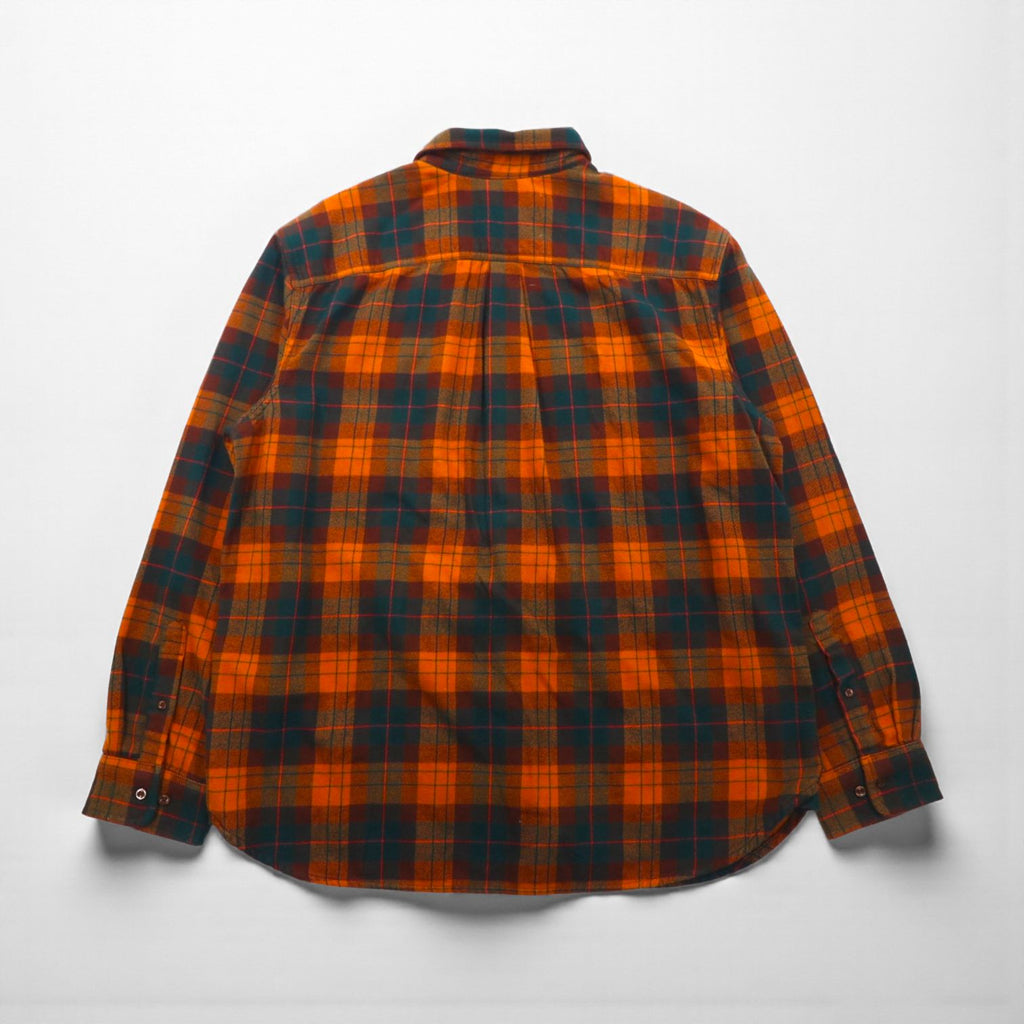 The North Face Arroyo Flannel Shirt, Size XL, Orange Check, Double Pocket, NF0A4QPJ, Unused, US Standard