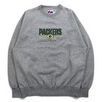 majestic Packers embroidered sweatshirt XL grey cotton NFL PACKERS